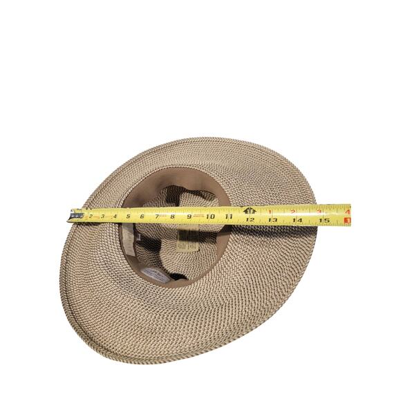 Eric Javits Bella Straw Hat Floppy UPF 50+ Max UV Protection Tan O/S - Picture 15 of 15